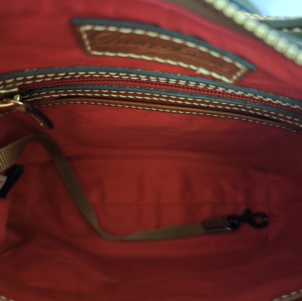 New Dooney Pebble Leather Pocket Crossbody - Color: Mustard - Picture 10 of 12